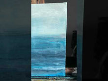 Load and play video in Gallery viewer, Abstract Seascape Oil Painting 'Greater Depths'