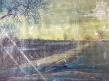 Load image into Gallery viewer, Mixed Media Art Winter Road - A3 Overpainted Photograph