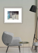 Load image into Gallery viewer, Mixed Media Art Ehrwald Austrian Alpine Overpainted Photograph for Wall Art