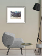 Load image into Gallery viewer, Mixed Media Art A3 Italian Alps Overpainted Photograph Landscape Wall Art