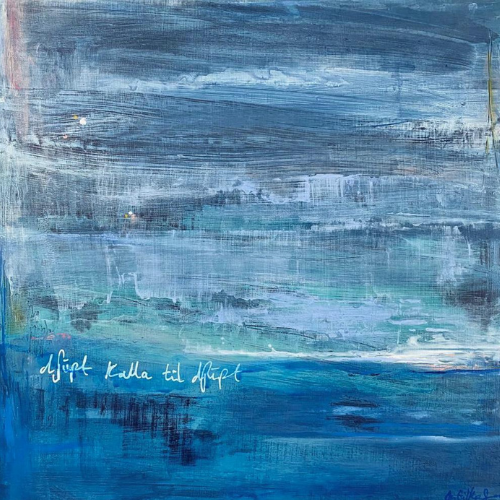Art Commission Example Abstract Ocean Painting 'Deep Calls to Deep' Translated From Icelandic