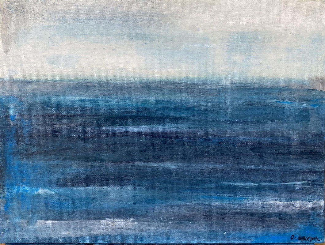 Abstract Seascape Oil Painting 'Greater Depths'