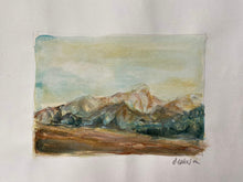 Load image into Gallery viewer, Alpine landscape - original acrylic on paper ‘Madonna di Campiglio’ - Orla Gilkeson Art
