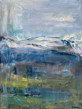 Load image into Gallery viewer, Abstract Painting Mourne Mountains in Blue
