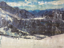 Load image into Gallery viewer, Mixed Media Art A3 Italian Alps Overpainted Photograph Landscape Wall Art
